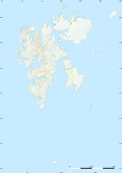 Svarthuken på kartet over Svalbard