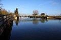 Blick nach Norden mit Port Meadow rechts im Bild