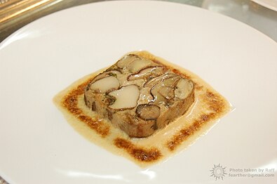 Porcini mushroom terrine