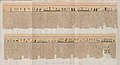 Ilustracija papirusa (kada je publikovana hijeroglifi još nisu bili dešifrovani)