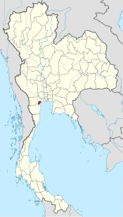 Ligging van de provincie Samut Songkhram