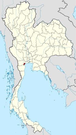 แผนที่ประเทศไทย จังหวัดสมุทรสงครามเน้นสีแดง