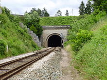 Entrée sud-ouest du tunnel de Vierzy.