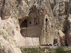 Eglise rupestre du Cappadoce en Turquie