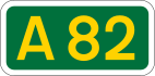A82 road shield