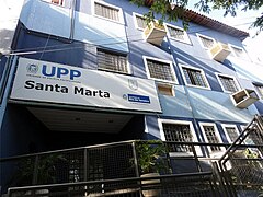 Police station in Santa Marta favela