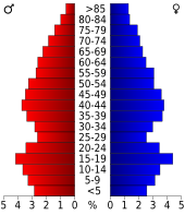 Bevolkingspiramide Tioga County