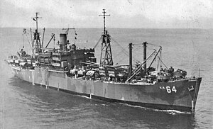 USS Tolland (AKA-64) underway, circa in 1945.jpg