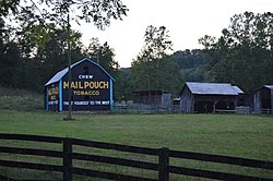 Mail Pouch Tobacco Barn on State Route 73