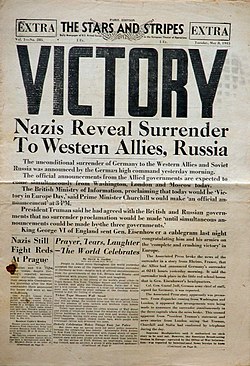 Zvláštní vydání č. 285 z 8. května 1945