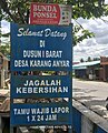 Tanda selamat datang di Dusun I Barat