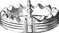 Одна з оригінальних вендських корон, бронзова каблучка з бл. 300 р. до н.е., знайдений у 1823 році в Бернітт-Ланген Трехов на південний захід відРостока