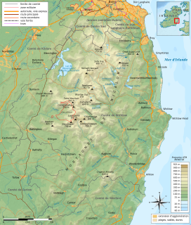 Wicklow Mountains topographic map-fr.svg