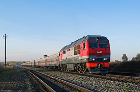 Поезд сообщением Адлер — Пермь проходит по 2 пути станции Чур