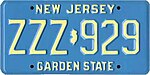 Номерной знак Нью-Джерси 1985 года.jpg
