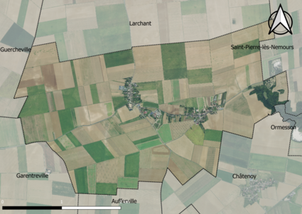 Carte orhophotogrammétrique de la commune.