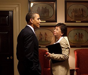 President Barack Obama and Senior Advisor Vale...