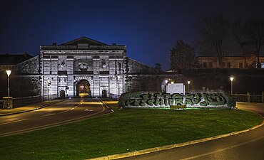 Porta Verona. A renovation of the old Venetian fortifications surrounding the town, now a UNESCO World Heritage Site.[3]