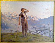 Berger consultant l'horizon (1879), Kasteel van Gruyères.