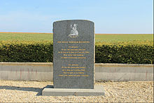 Monument at Bieville-Beuville, Normandy, in memory of 116 comrades who fell between D-Day 6 June and 9 July 1944. Bieville-Beuville monument Royal Norfolk Regiment.JPG