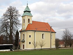 pohled na kostel od jihu