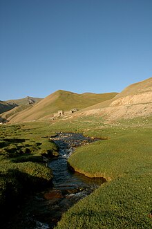 Silk road caravansarai utilized during the Islamic Golden Age Caravanserai Tash Rabat on Silk Road in Kyrgyzstan.jpg