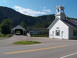 Stark Union Church at the Stark Covered Bridge