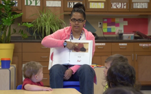 The Cherokee language taught to preschoolers as a first language, at New Kituwah Academy CherokeeKituwahAcademy.png