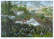Bitka kod Chickamauge, najkrvavija dvodnevna bitka. Pobjeda Konfederacije zaustavila je ofenzivu Unije na dva mjeseca.