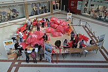 A hands-on activity at the 2014 festival.