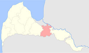 Бауский уезд на карте