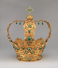 La couronne des Andes (XVIIe siècle, Metropolitan Museum of Art). (définition réelle 3 310 × 3 871)