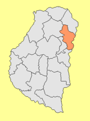 Location of Concordia Department within Entre Ríos Province