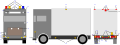 Exterior lighting car (Made as a drawing since trucks have a huge variation depending on use)