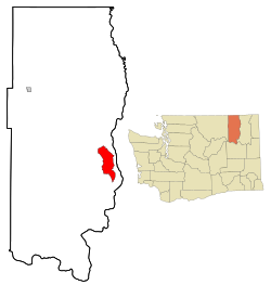 Location of Inchelium, Washington