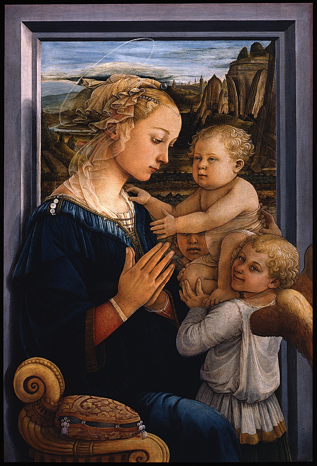 Filippo Lippi - Madonna col Bambino e due angeli - Google Art Project