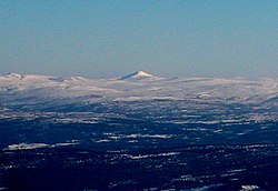 Pohled na Forollhognu z Ilfjelletu