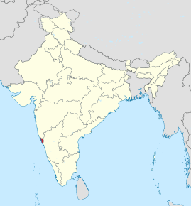 Poziția localității Goa