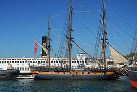 Replik der HMS Surprise im Maritime Museum of San Diego