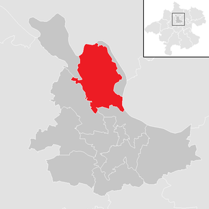 Lage der Gemeinde Hartkirchen im Bezirk Eferding (anklickbare Karte)
