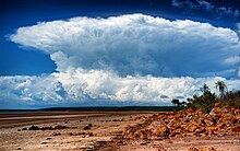 Anvil cloud over the Tiwi Islands, Australia Hector cloud from Gunn Point.jpg