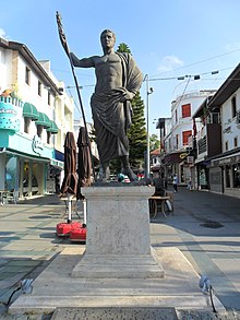Statue of Attalus II in the city II. Attalos Heykeli.JPG