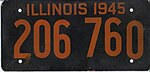 Номерной знак Иллинойса 1945 года - Номер 206 760.jpg