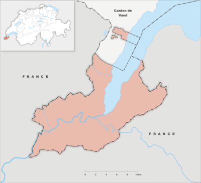 Mapa de localização/Genebra (cantão)