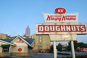 A Krispy Kreme store in Atlanta, Georgia with ...