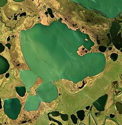 Jezero ze satelitu Sentinel 2 (2020)