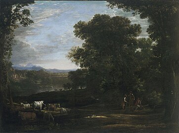 Paysage avec bétail et paysans, 1629, Philadelphia Museum of Art