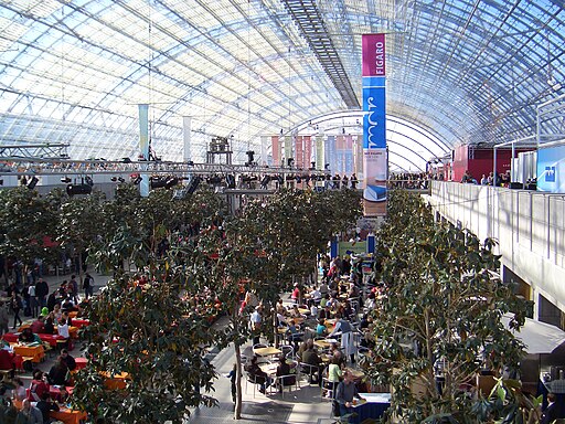 Leipziger Buchmesse 2008 - Eingang West (unterer Bereich) 2