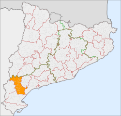 Location of Ribera d'Ebre