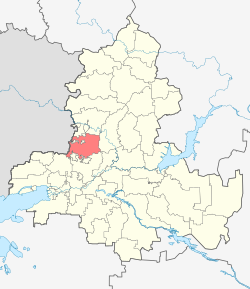 Location of Krasnosulinsky District in Rostov Oblast